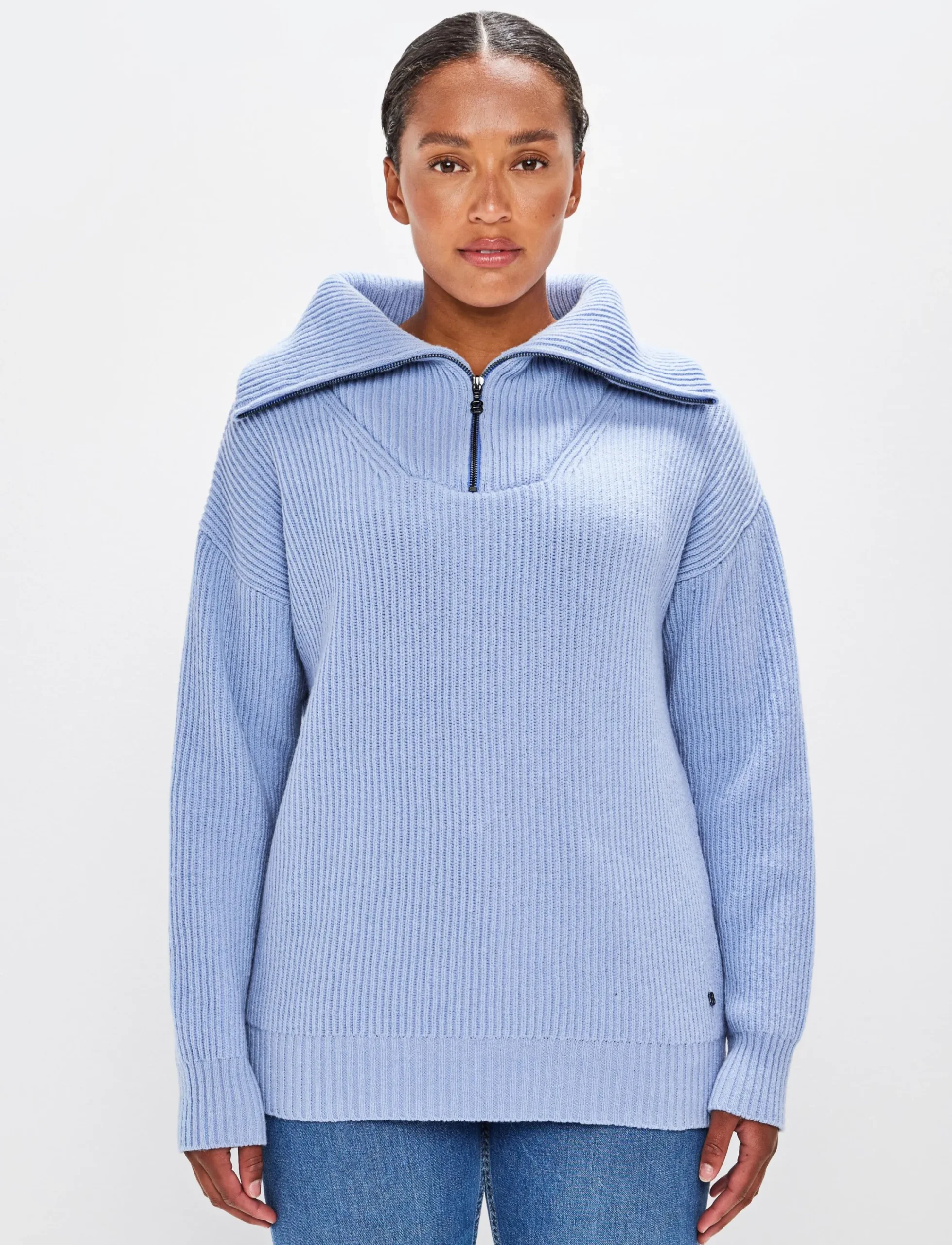 8848 Altitude Klader|Bessie W Wool Sweat - Hortensia Blue