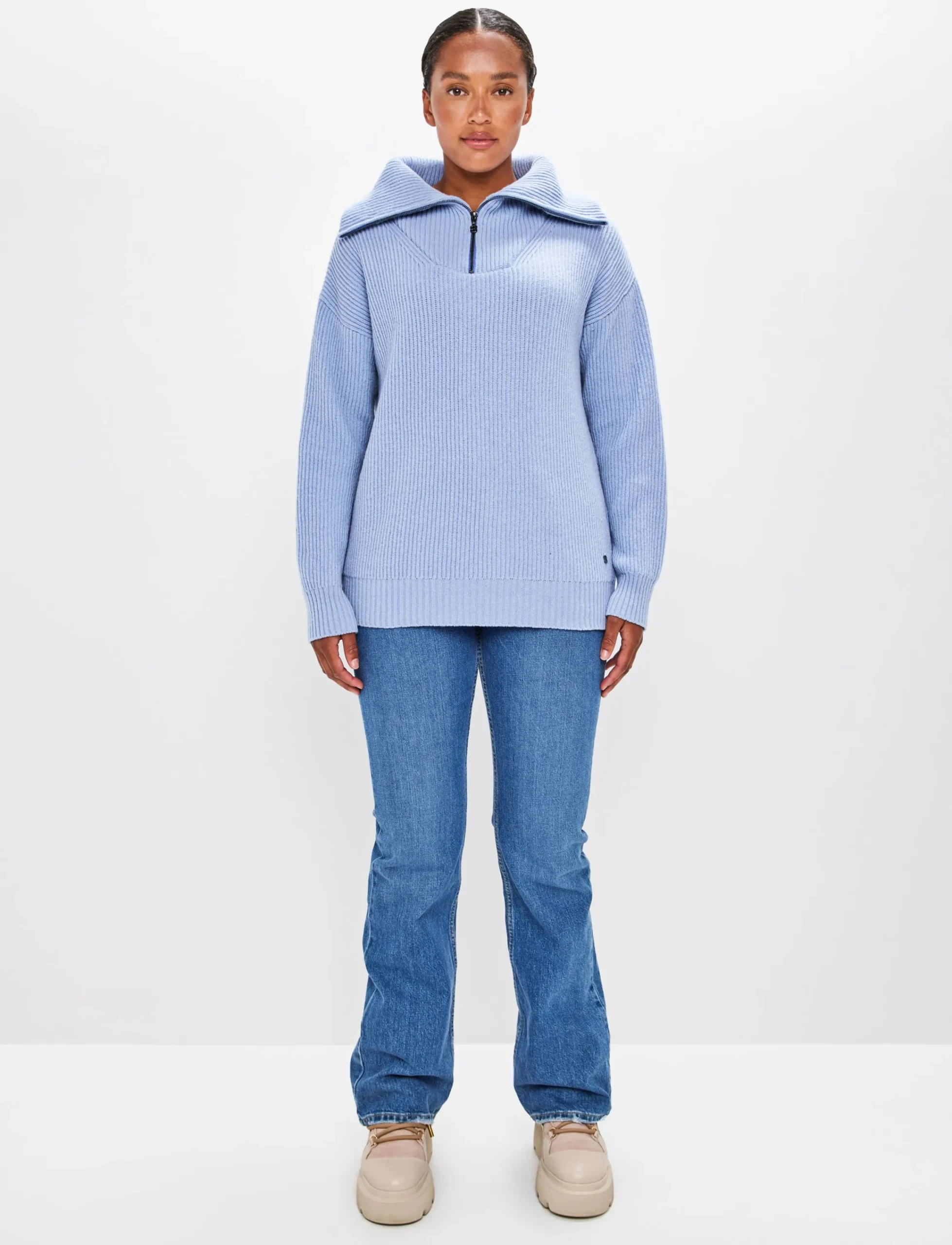 8848 Altitude Klader|Bessie W Wool Sweat - Hortensia Blue