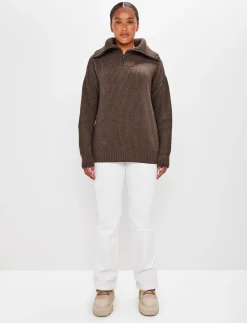 8848 Altitude Klader|Bessie W Wool Sweat - Pale Brown