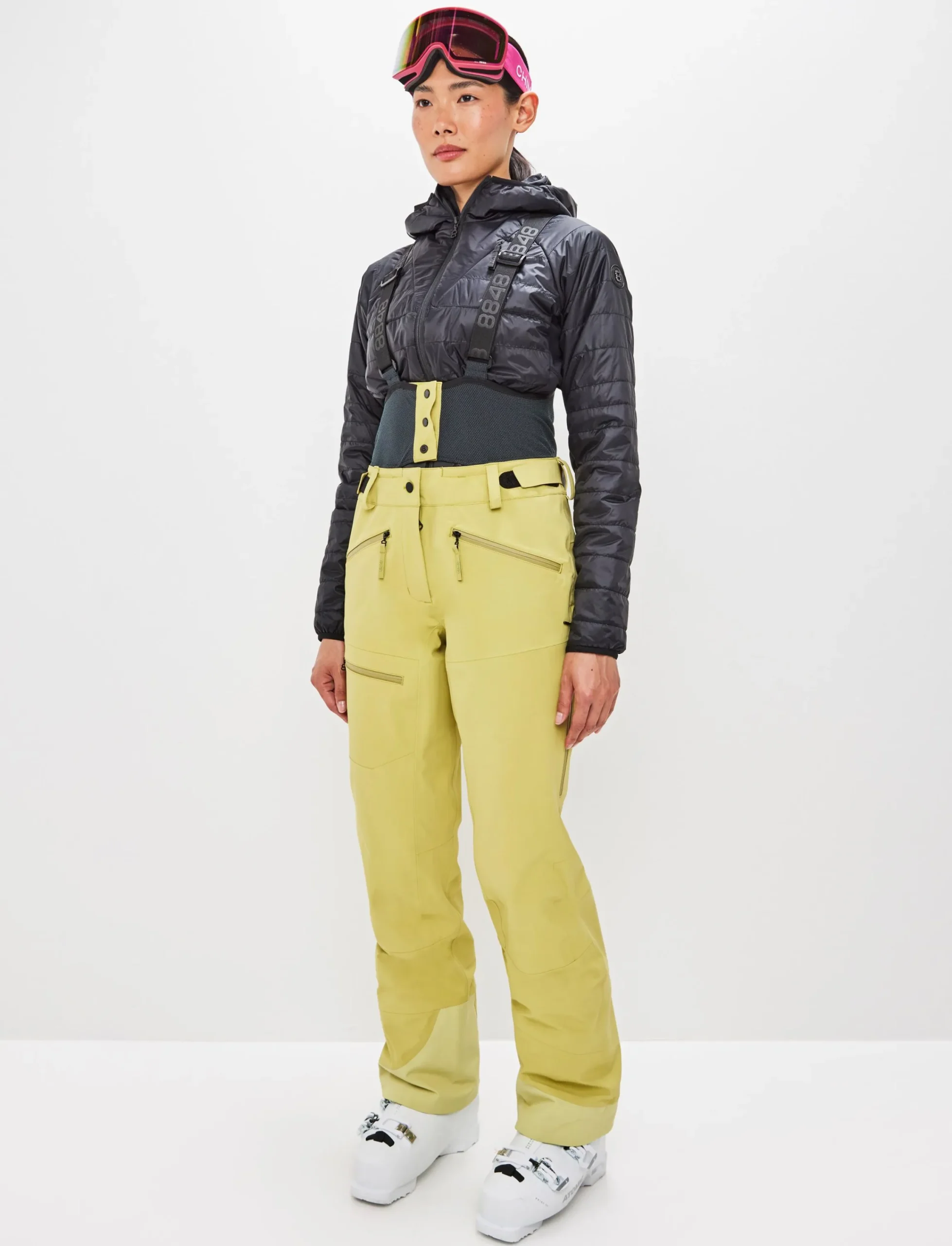 8848 Altitude Skidkläder|Chloe W Shell Pant - Flax Yellow