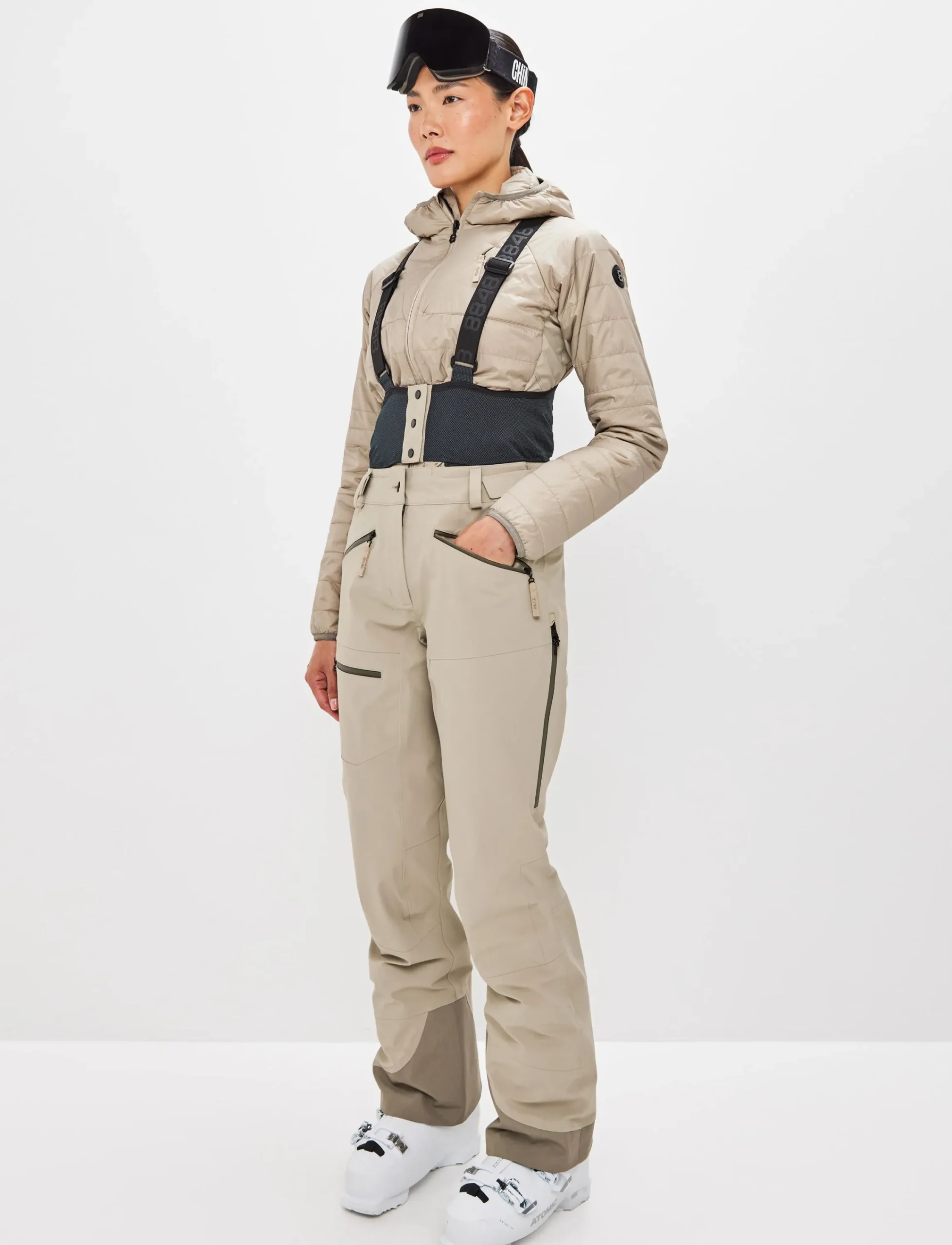 8848 Altitude Skidkläder|Chloe W Shell Pant - Lt Fallen Rock
