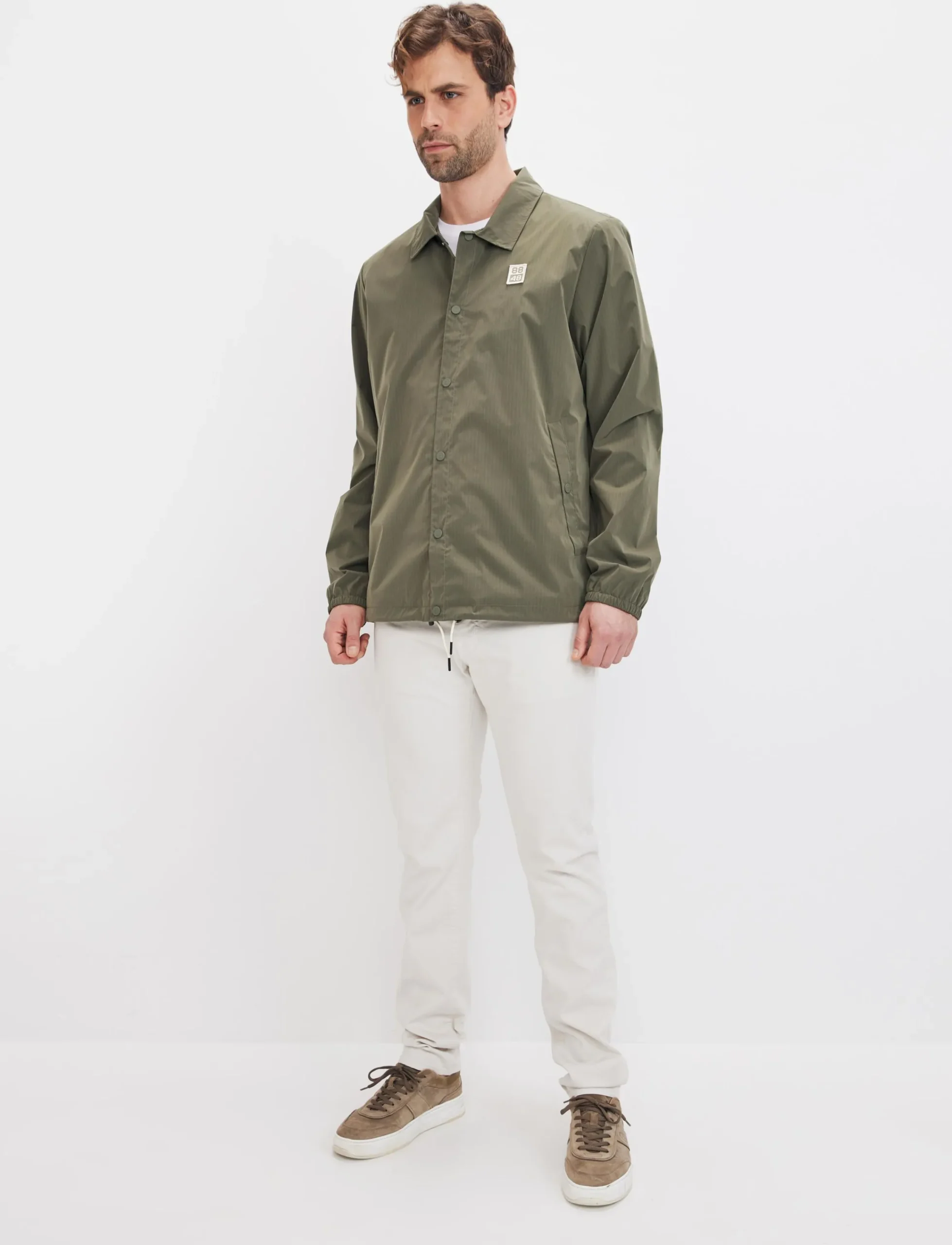 8848 Altitude Klader|Coach Jacket - Army Green