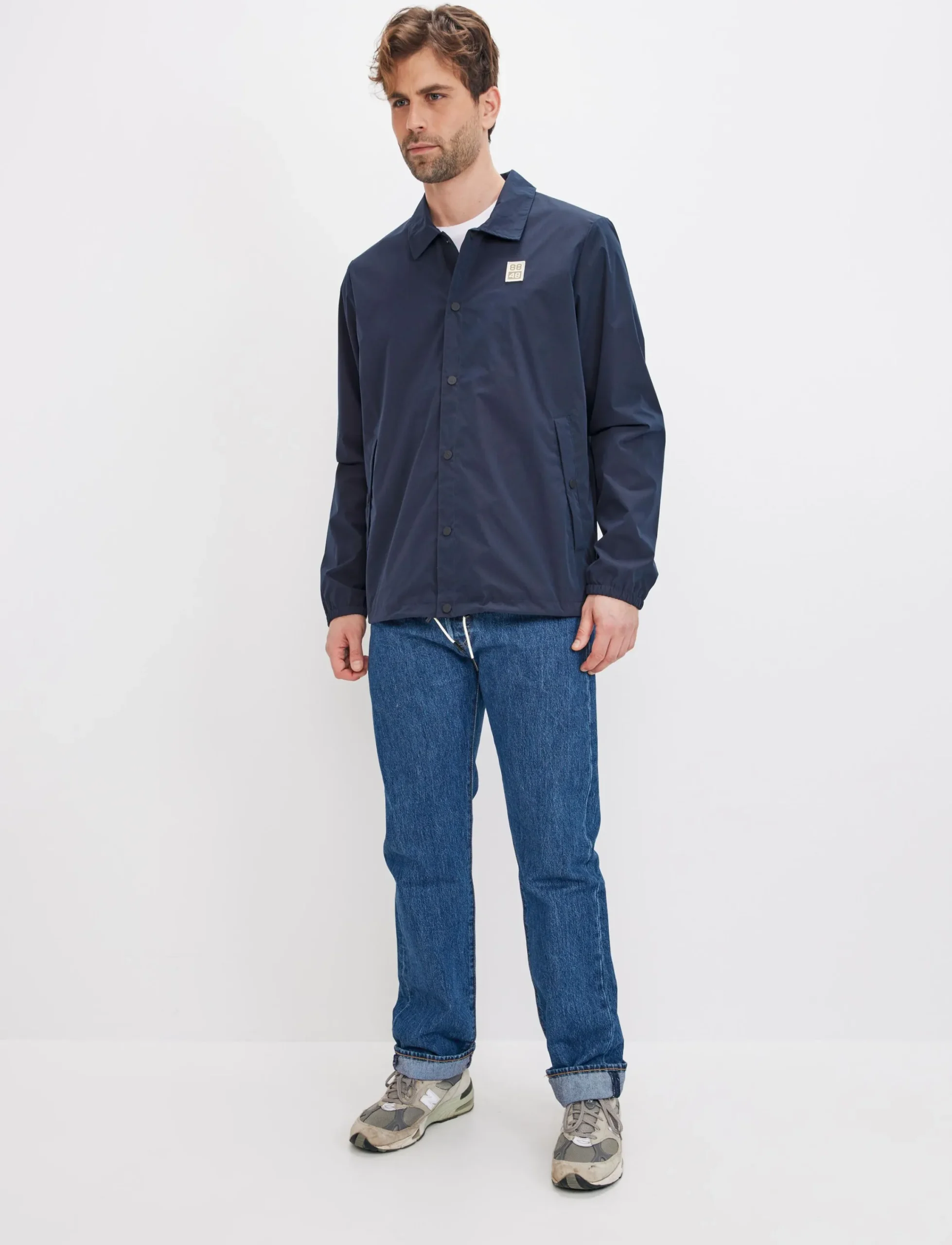 8848 Altitude Klader|Coach Jacket - Navy