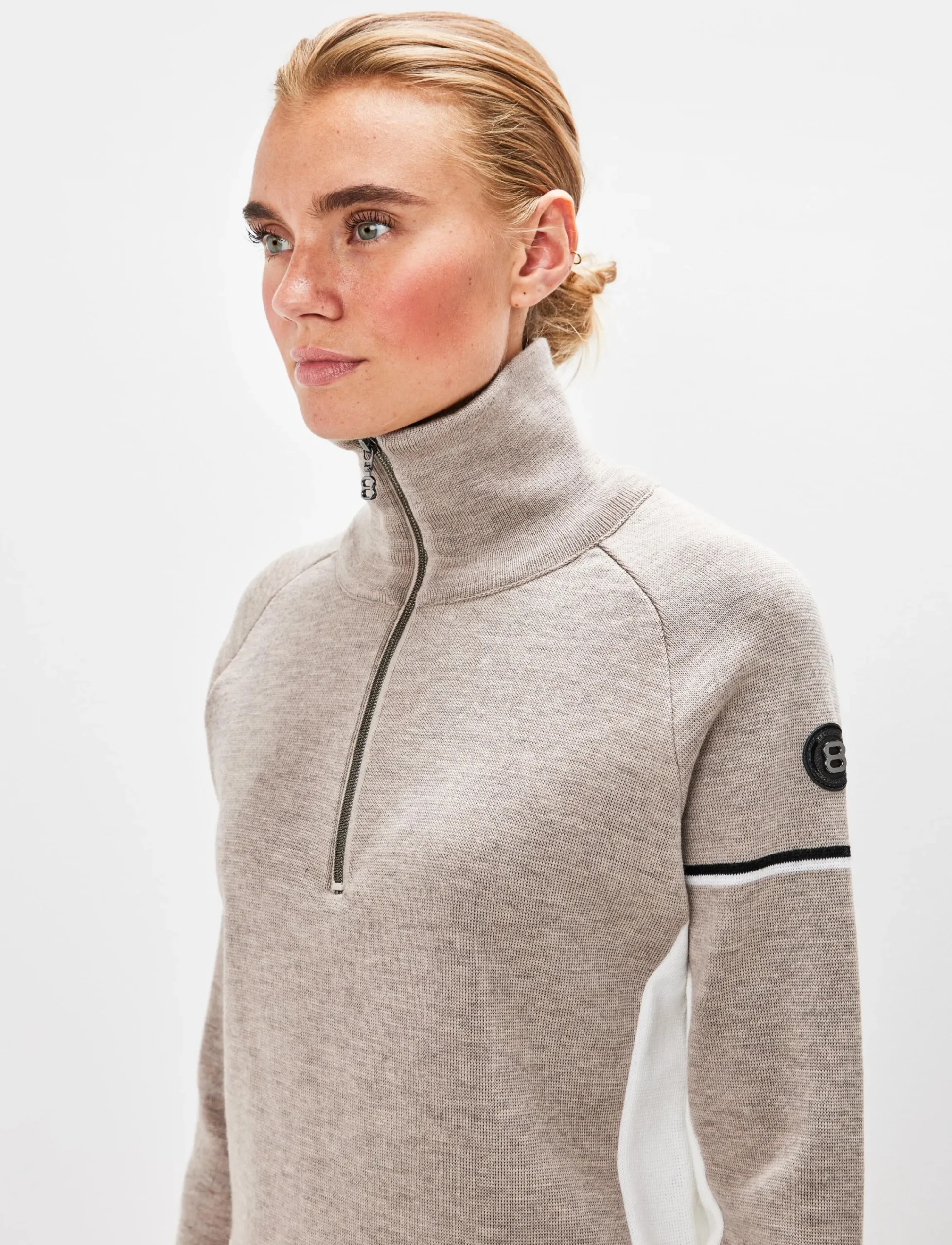 8848 Altitude Klader|Ember W Merino Sweat - Lt Fallen Rock