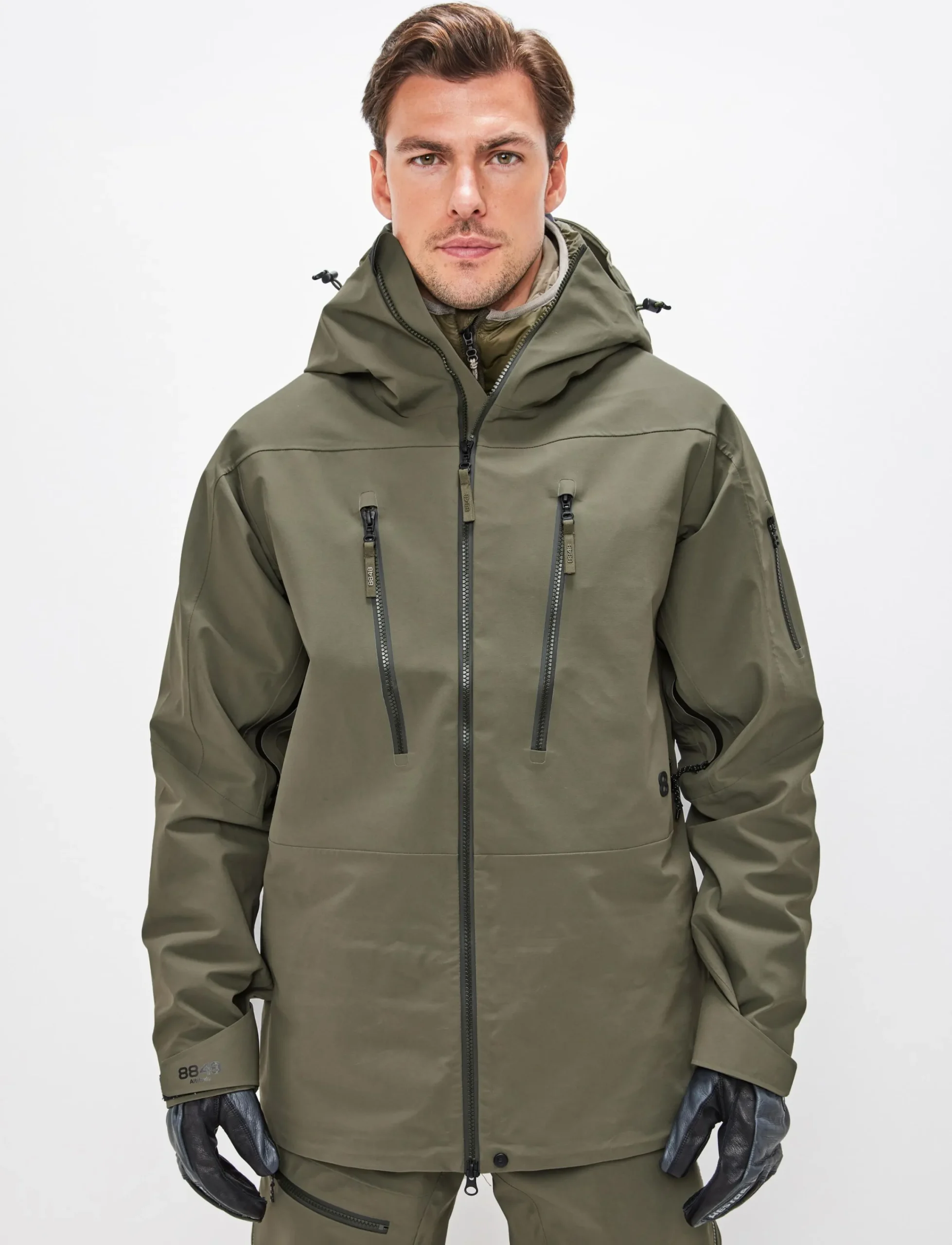 8848 Altitude Skidkläder|Gansu 4.0 Shell Jacket - Army Green