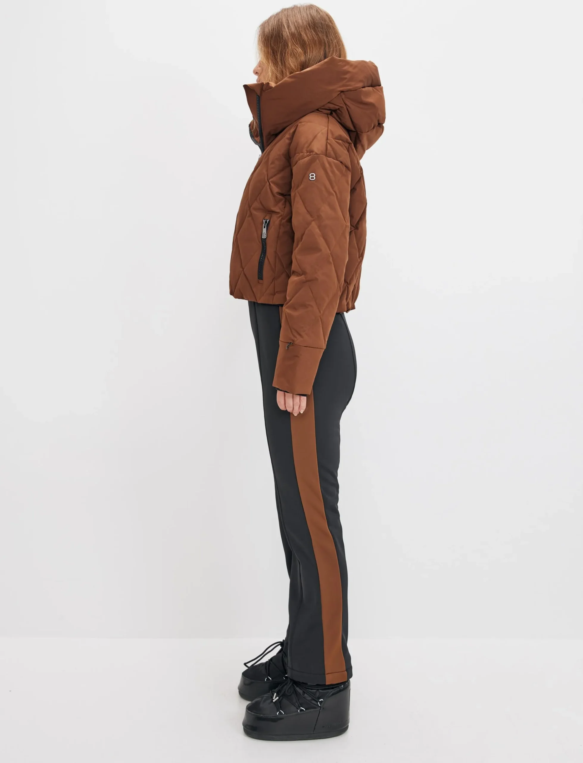 8848 Altitude Skidkläder|Hildi W Ski Puffer - Cashmere Brown