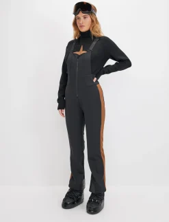 8848 Altitude Skidkläder|Maya W Bib Pant - Black/Cash Brown
