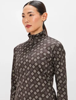 8848 Altitude Klader|Monogram W 1/2 Zip - Coffea