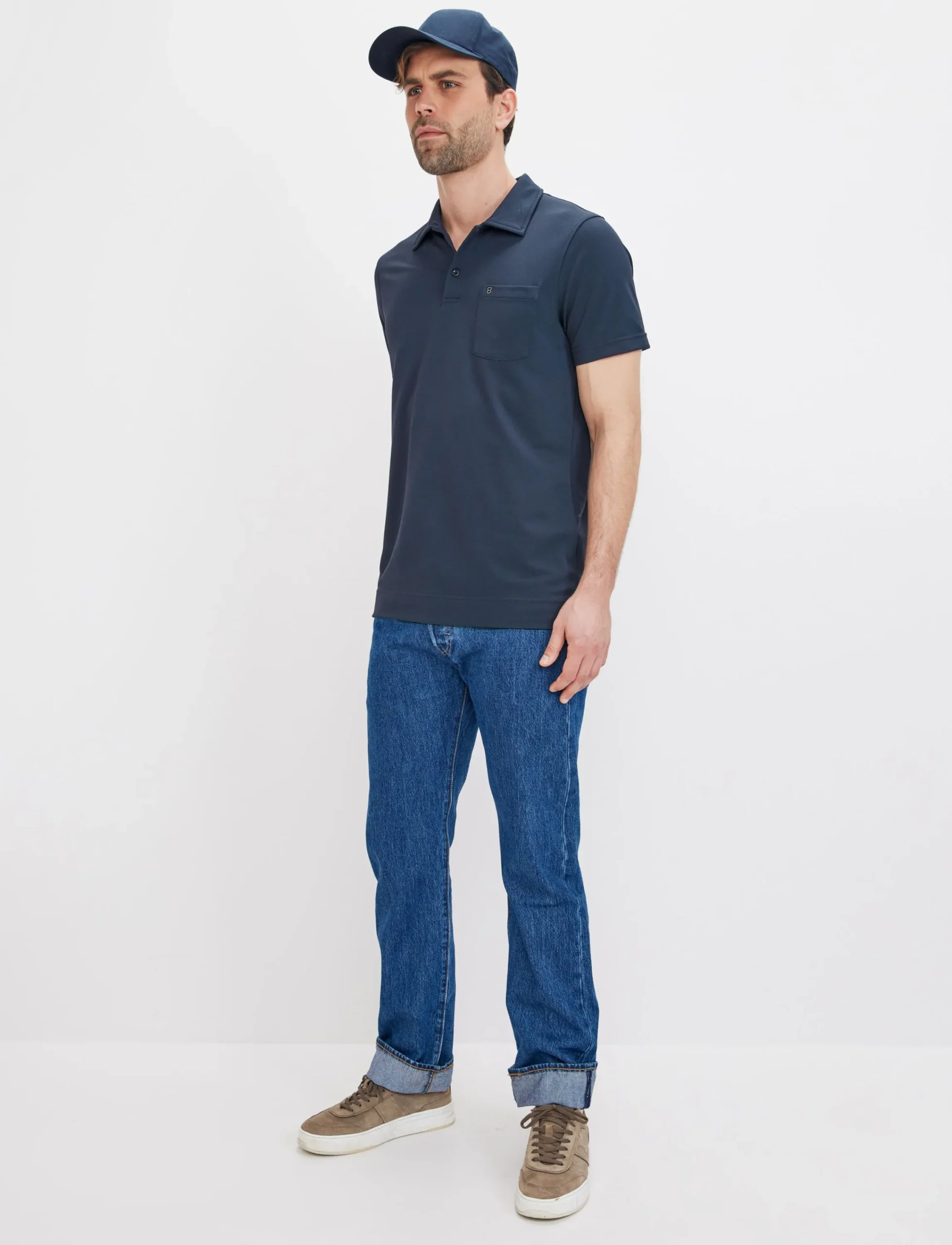 8848 Altitude Klader|Phase Tech Polo Shirt - Navy