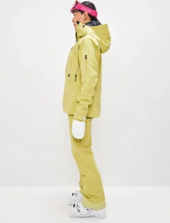 8848 Altitude Skidkläder|Pow 3.0 W Shell Jacket - Flax Yellow