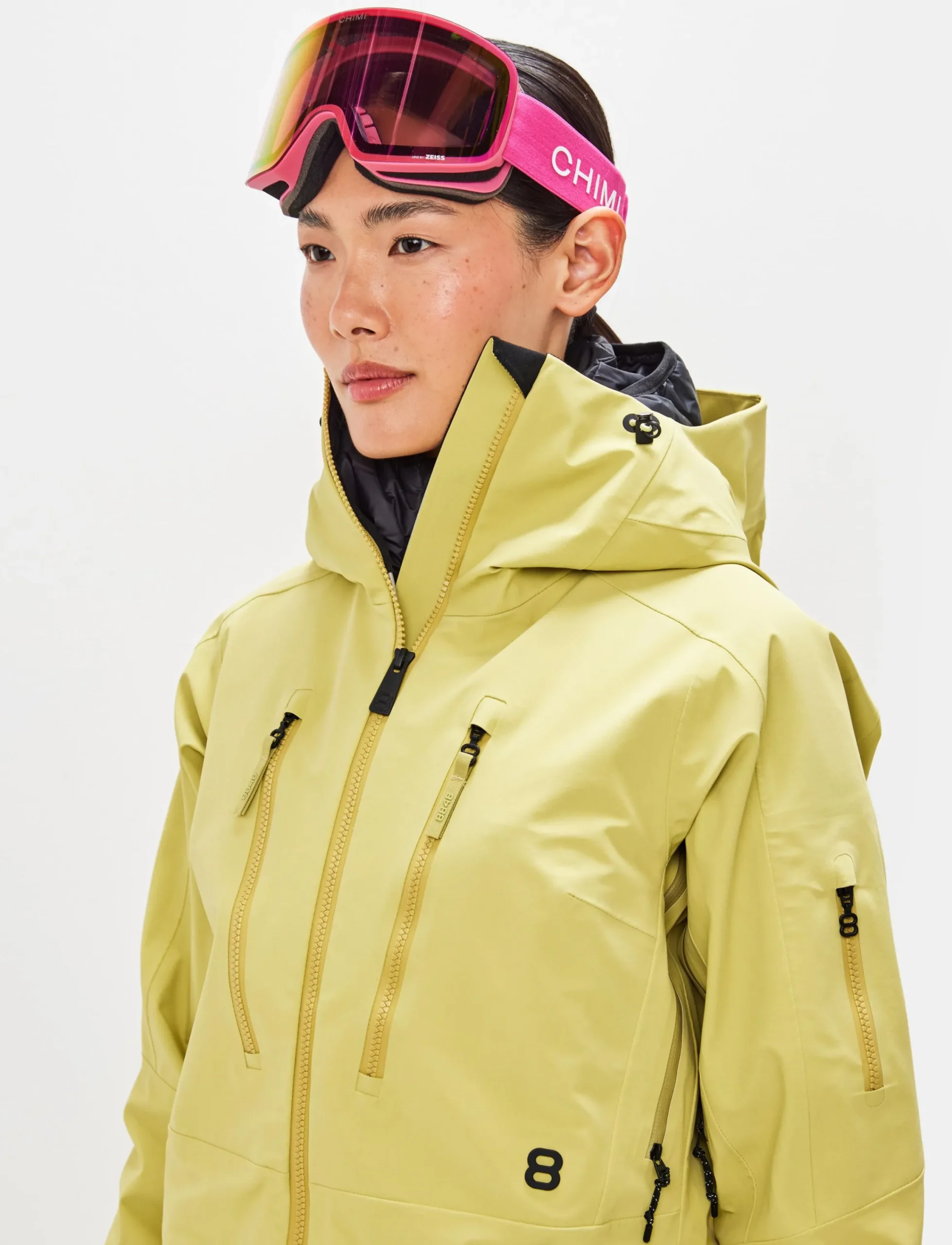 8848 Altitude Skidkläder|Pow 3.0 W Shell Jacket - Flax Yellow