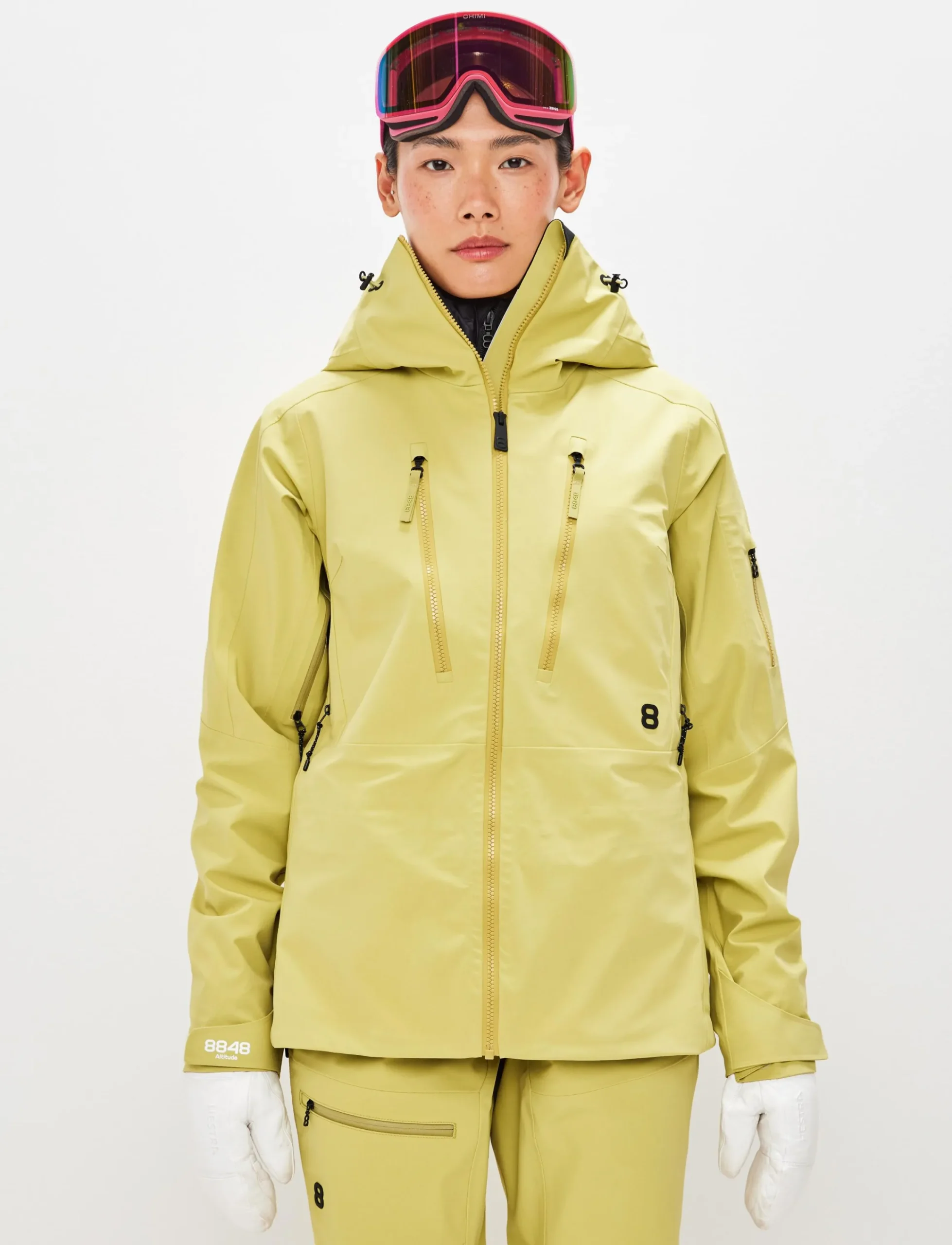 8848 Altitude Klader|Pow 3.0 W Shell Jacket - Flax Yellow