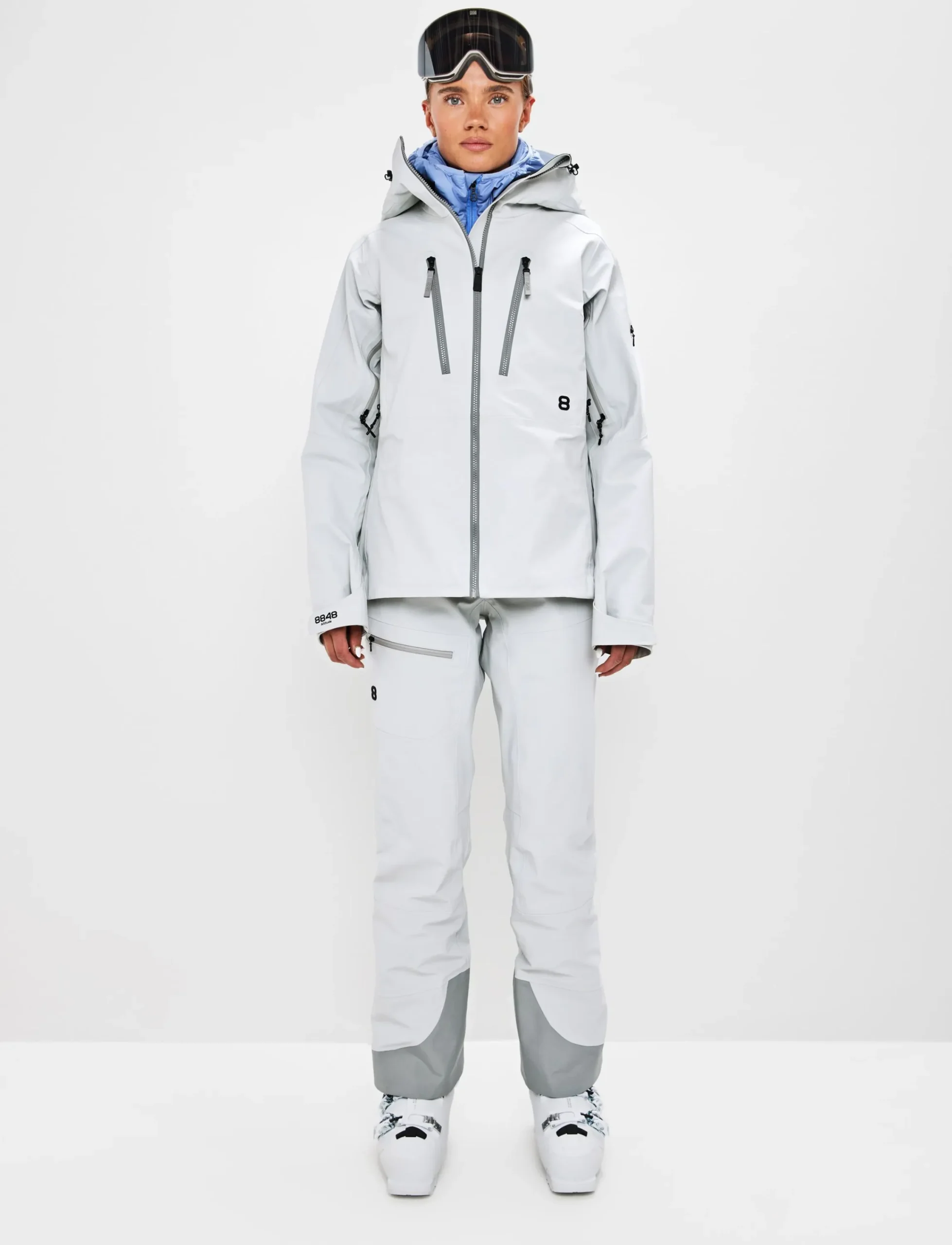 8848 Altitude Skidkläder|Pow 3.0 W Shell Jacket - Fog