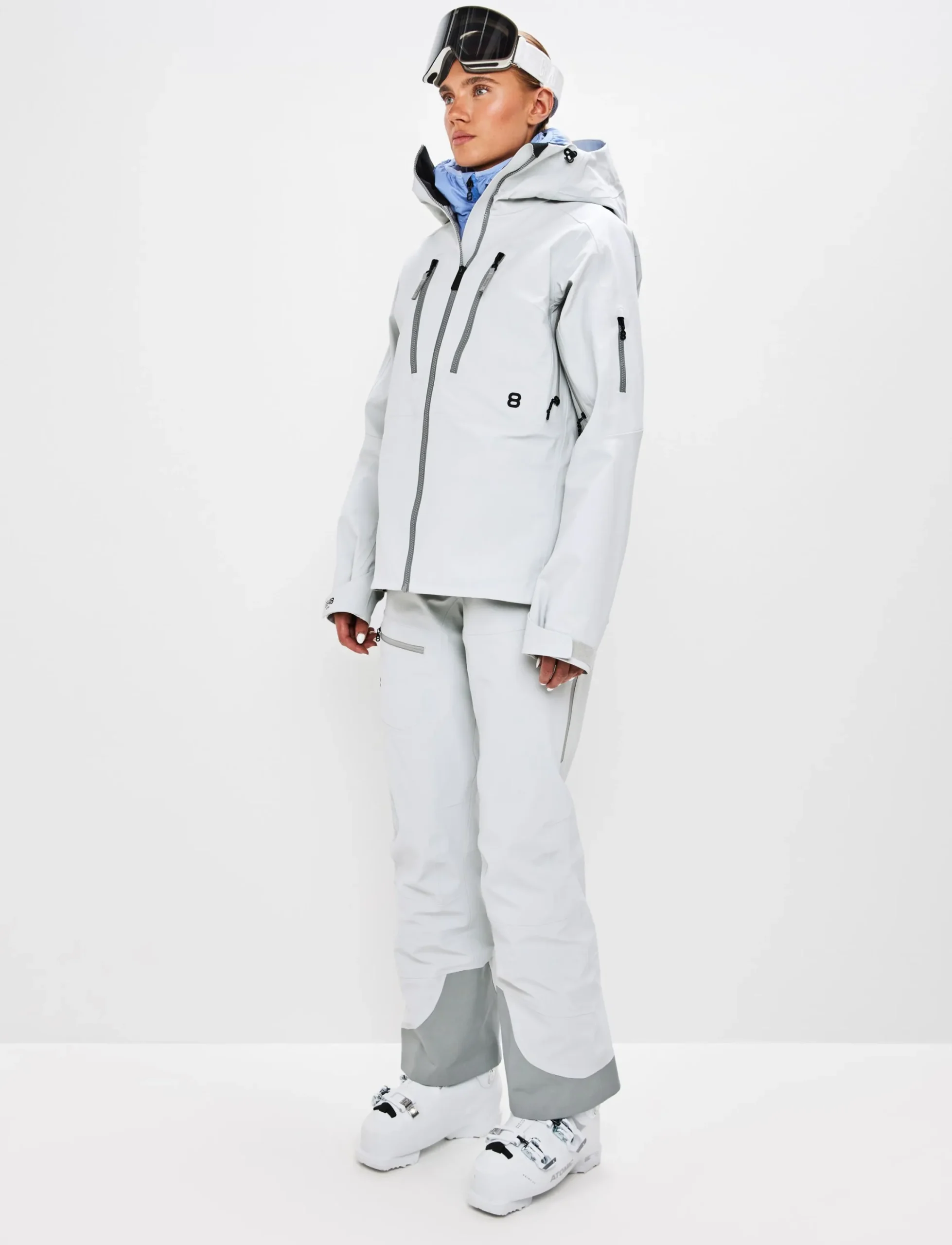 8848 Altitude Skidkläder|Pow 3.0 W Shell Jacket - Fog