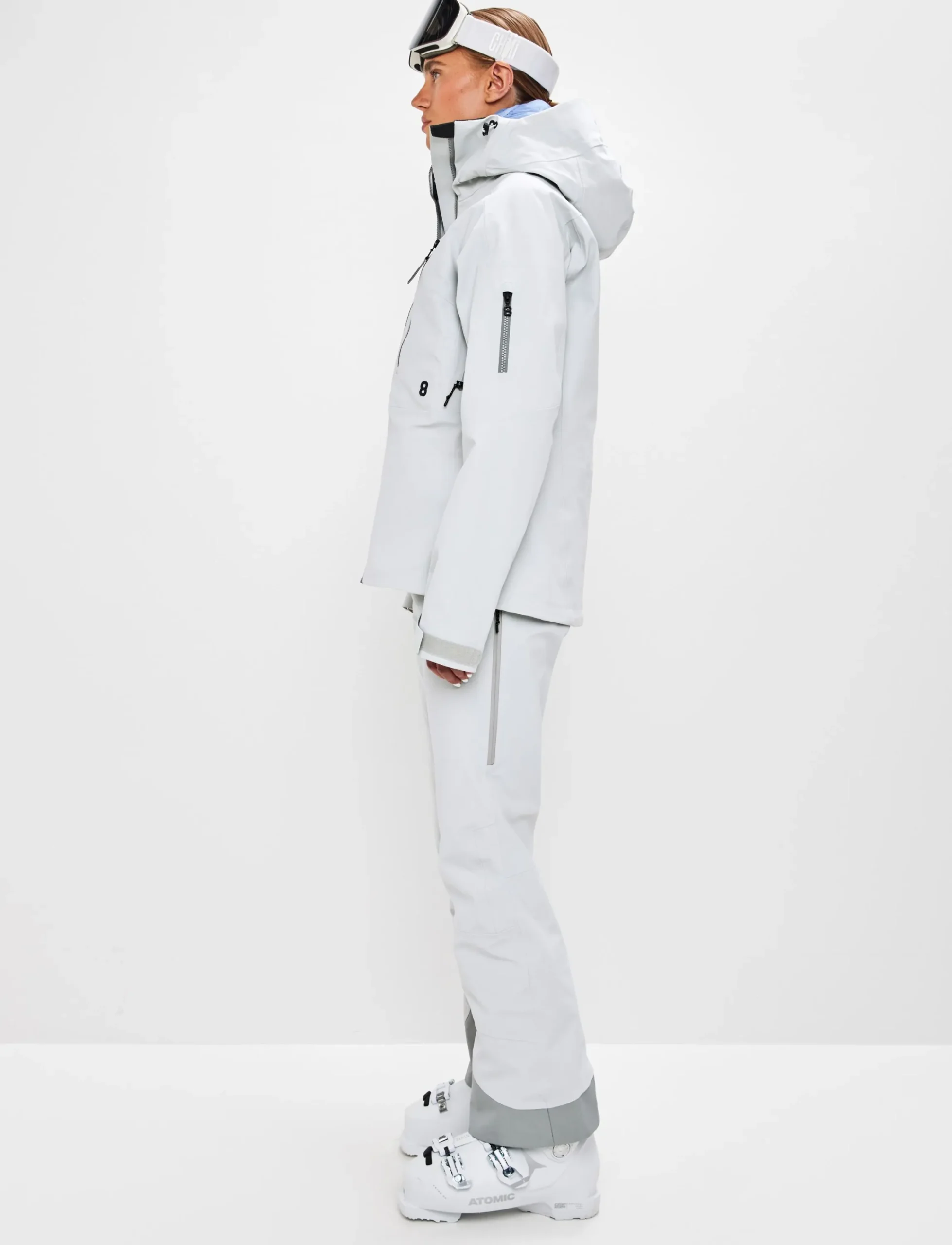 8848 Altitude Skidkläder|Pow 3.0 W Shell Jacket - Fog