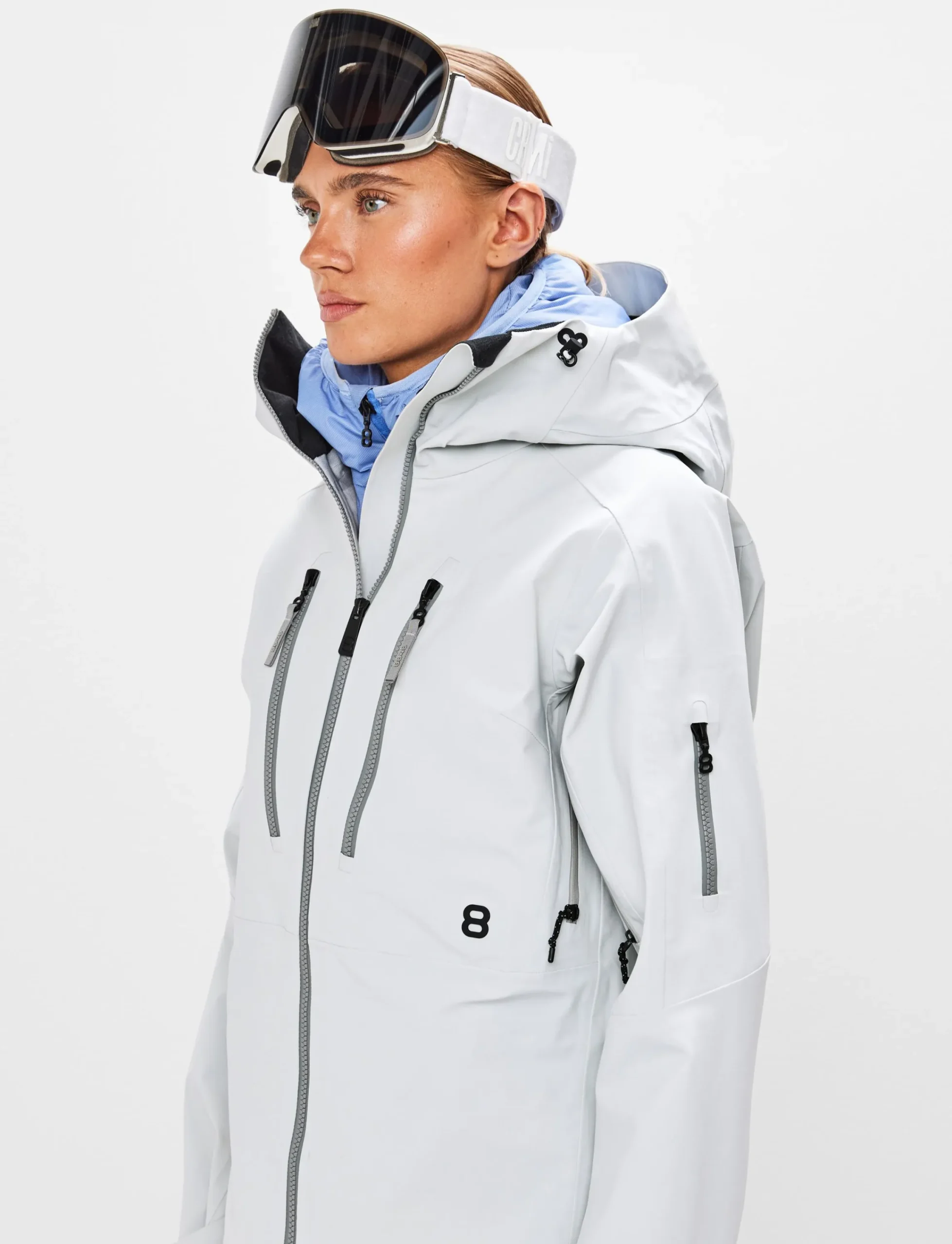 8848 Altitude Skidkläder|Pow 3.0 W Shell Jacket - Fog