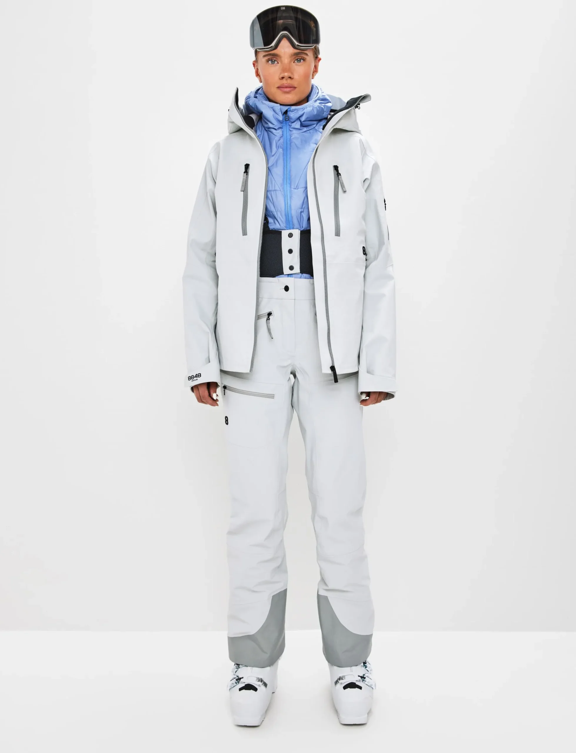 8848 Altitude Skidkläder|Pow 3.0 W Shell Jacket - Fog