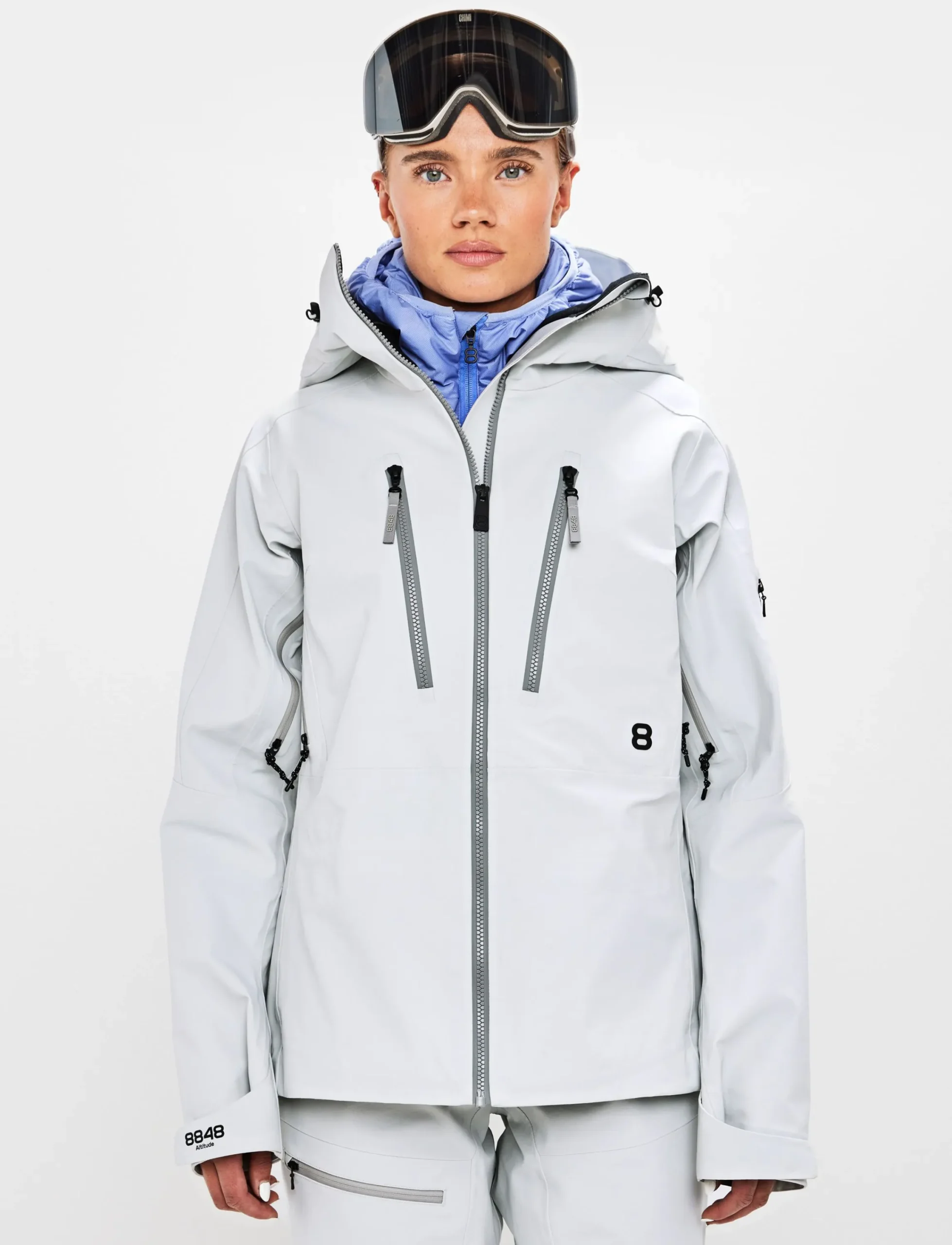 8848 Altitude Klader|Pow 3.0 W Shell Jacket - Fog