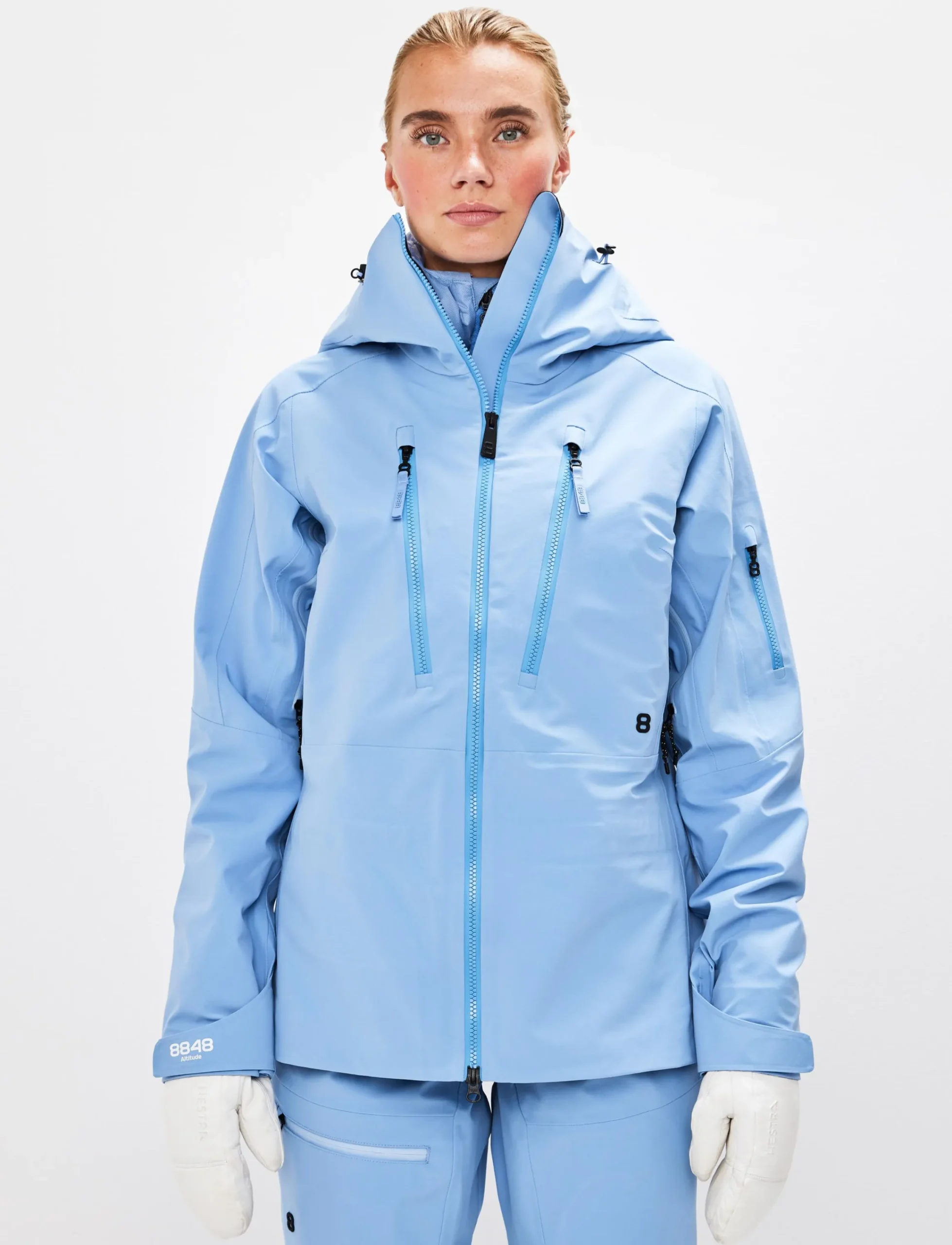 8848 Altitude Skidkläder|Pow 3.0 W Shell Jacket - Hortensia Blue
