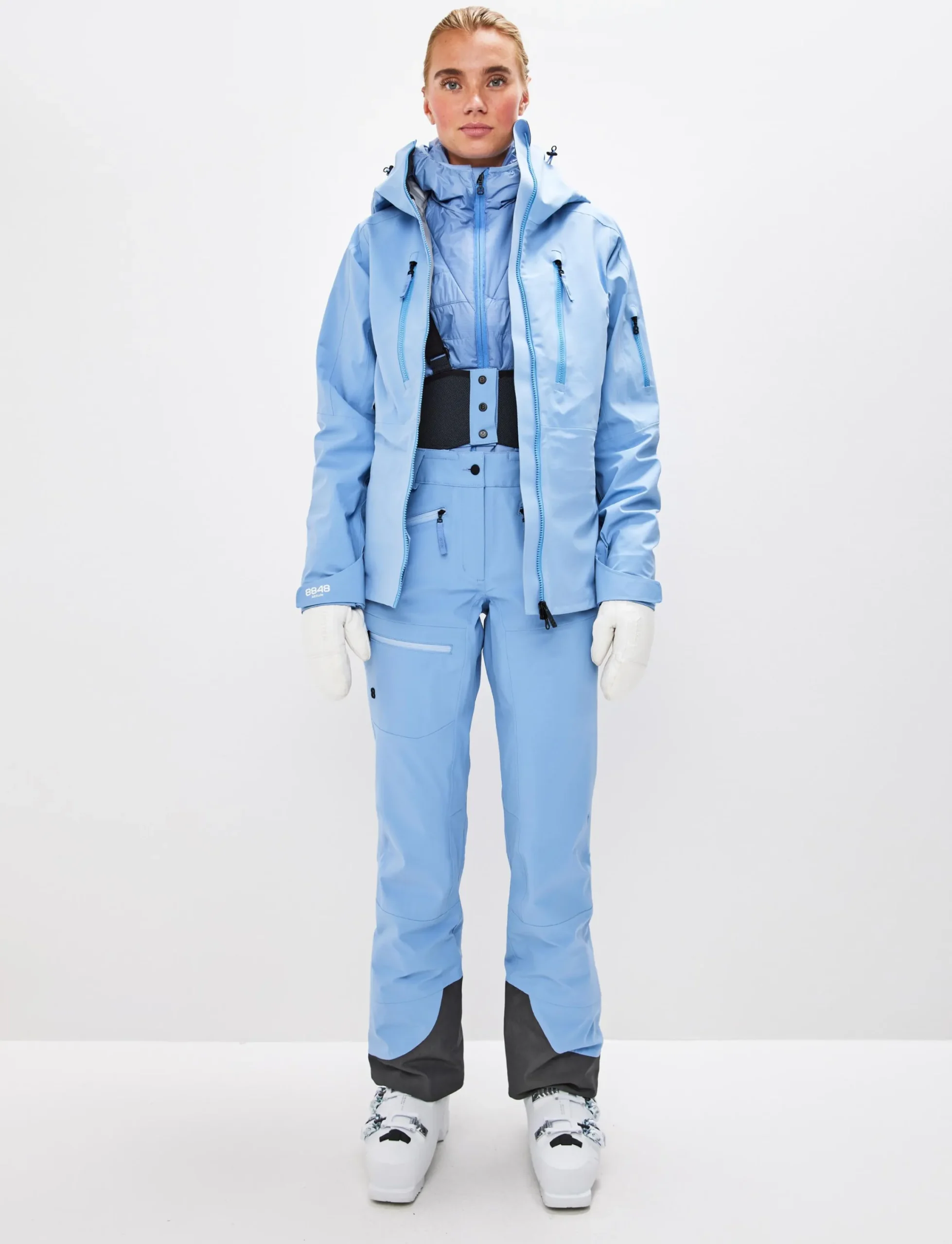 8848 Altitude Skidkläder|Pow 3.0 W Shell Jacket - Hortensia Blue