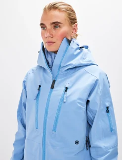 8848 Altitude Klader|Pow 3.0 W Shell Jacket - Hortensia Blue