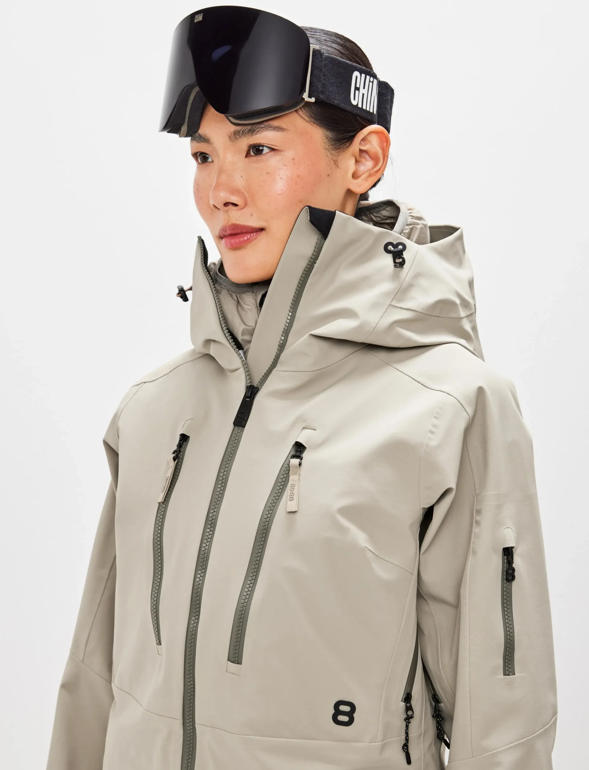 8848 Altitude Skidkläder|Pow 3.0 W Shell Jacket - Lt Fallen Rock