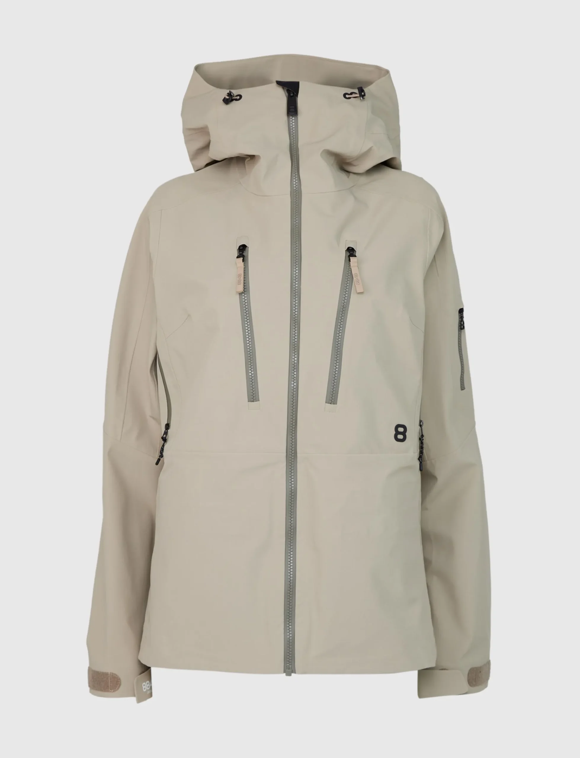 8848 Altitude Skidkläder|Pow 3.0 W Shell Jacket - Lt Fallen Rock