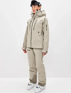 8848 Altitude Klader|Pow 3.0 W Shell Jacket - Lt Fallen Rock