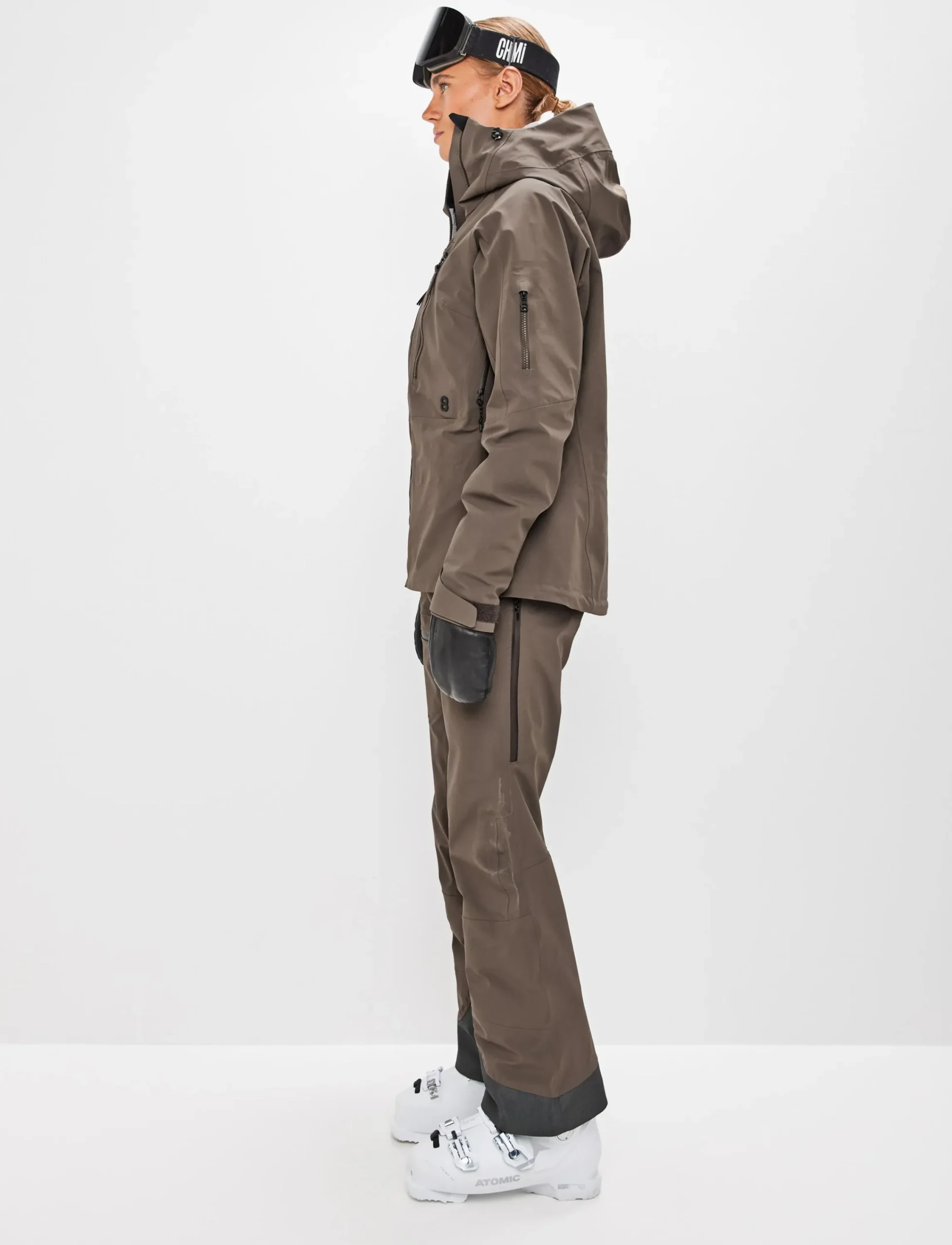 8848 Altitude Skidkläder|Pow 3.0 W Shell Jacket - Pale Brown