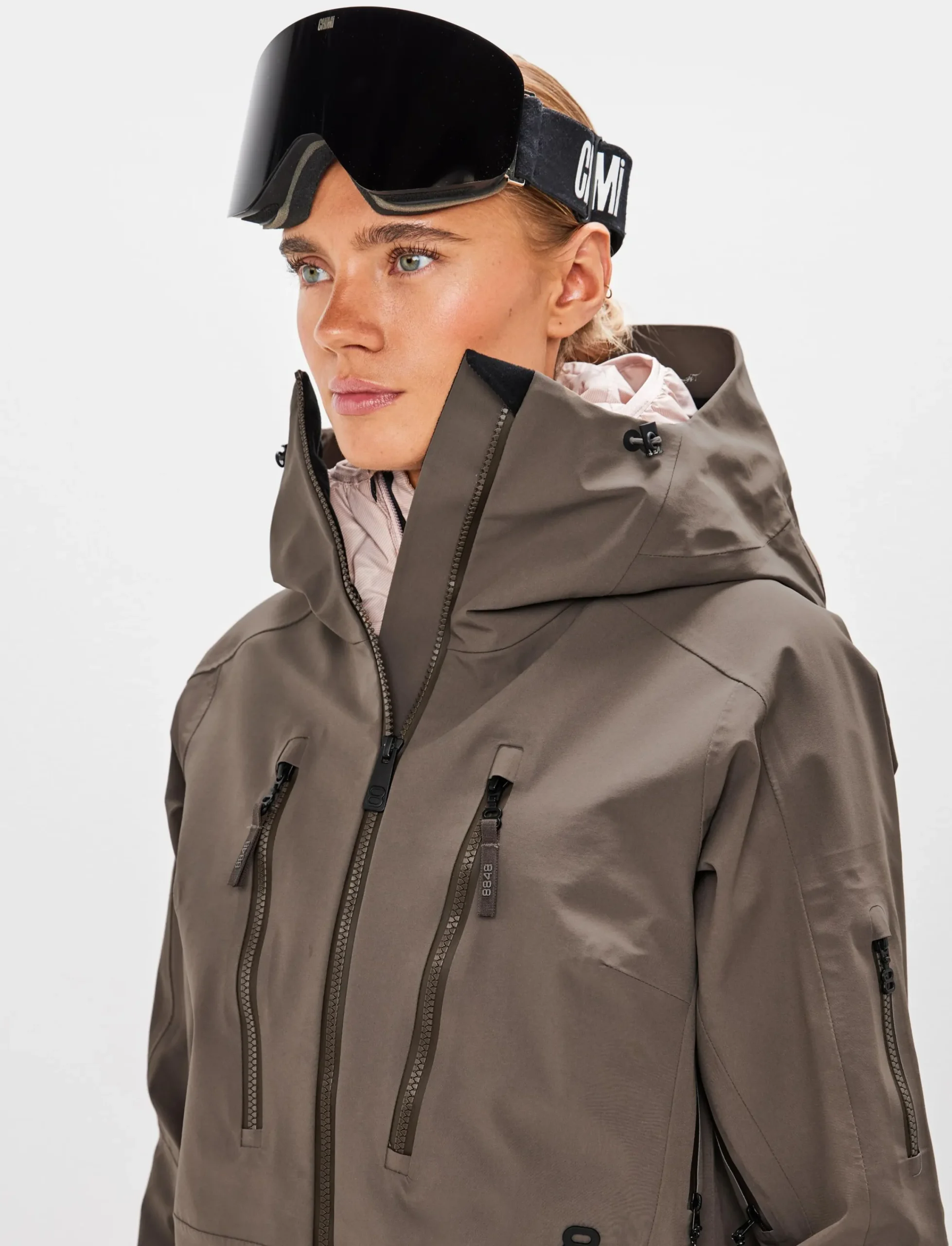 8848 Altitude Skidkläder|Pow 3.0 W Shell Jacket - Pale Brown