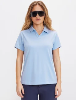 8848 Altitude Klader|Robin W Tech Polo Shirt - Blue Heron