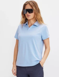 8848 Altitude Klader|Robin W Tech Polo Shirt - Blue Heron