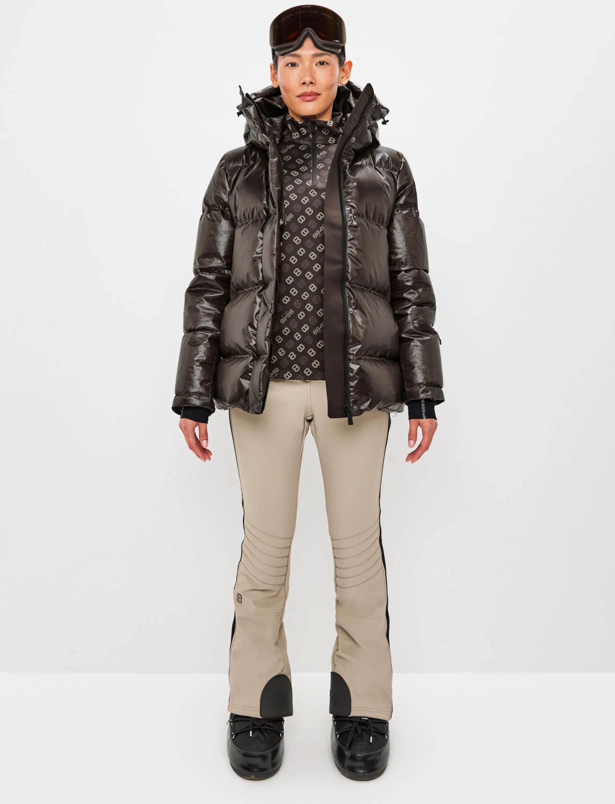 8848 Altitude Klader|Sarah W Ski Down Jacket - Coffea