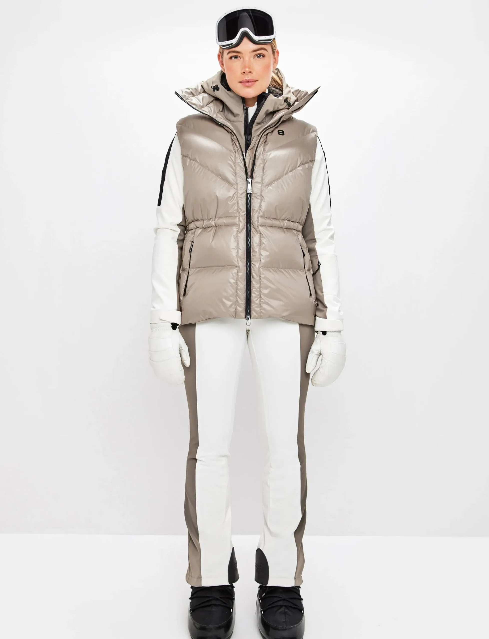 8848 Altitude Klader|Shacci W Down Vest - Lt Fallen Rock