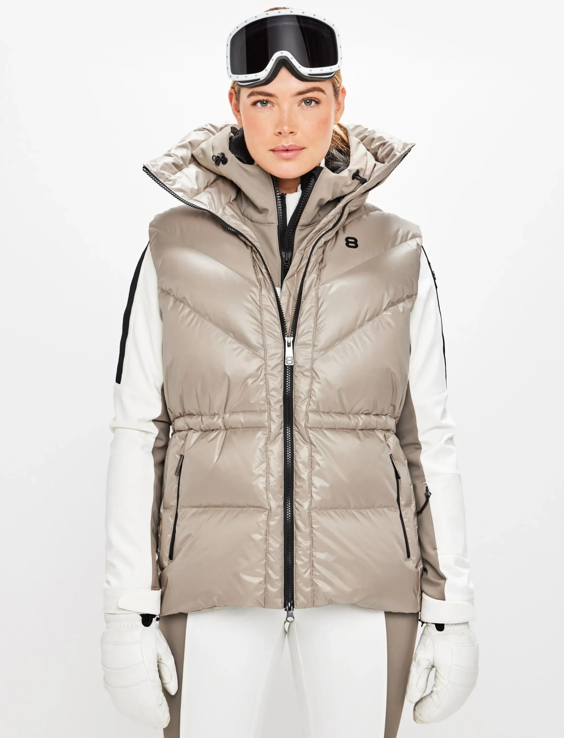 8848 Altitude Skidkläder|Shacci W Down Vest - Lt Fallen Rock