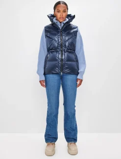 8848 Altitude Skidkläder|Shacci W Down Vest - Navy