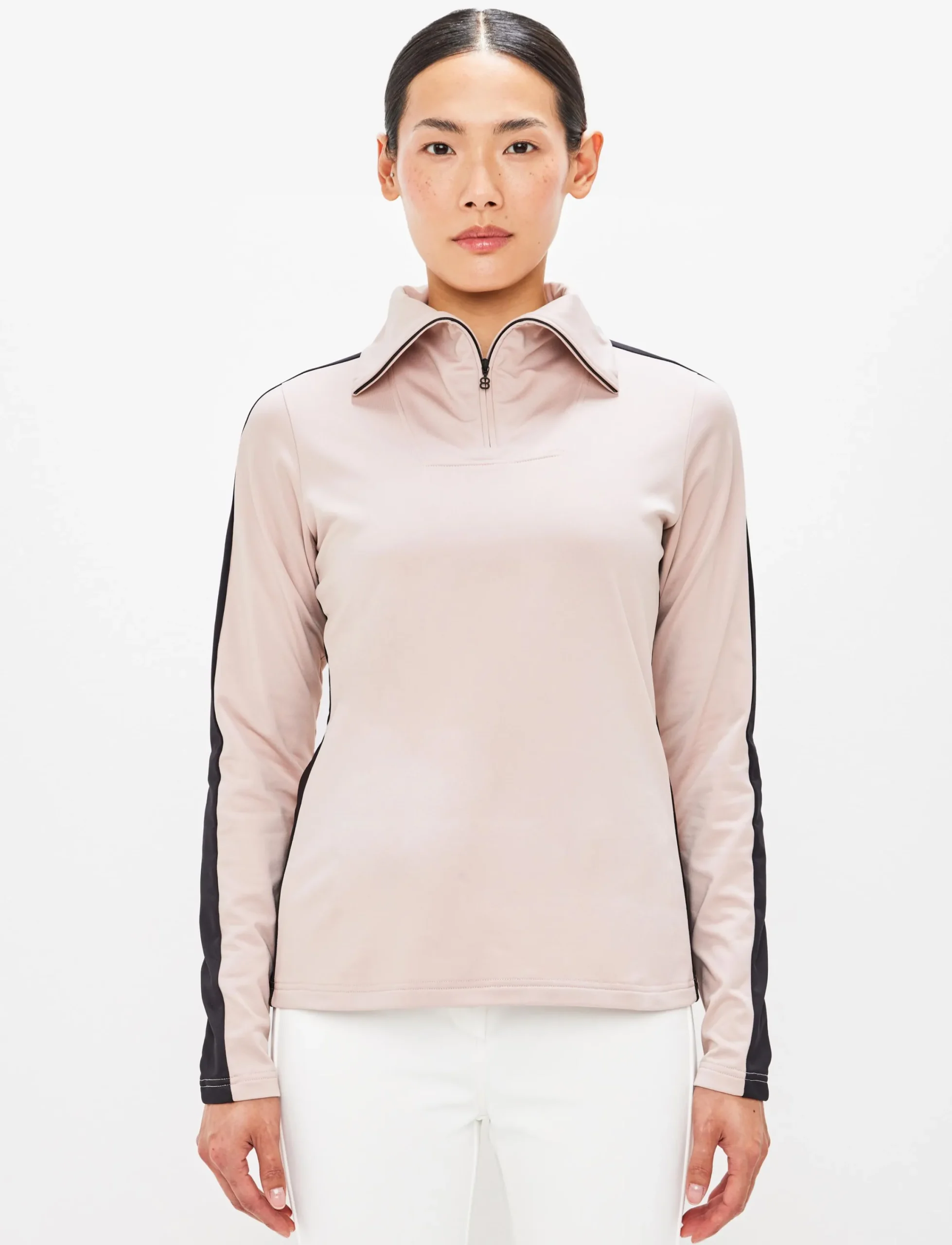 8848 Altitude Klader|Vanessa W 1/2 Zip Sweat - Powder Pink