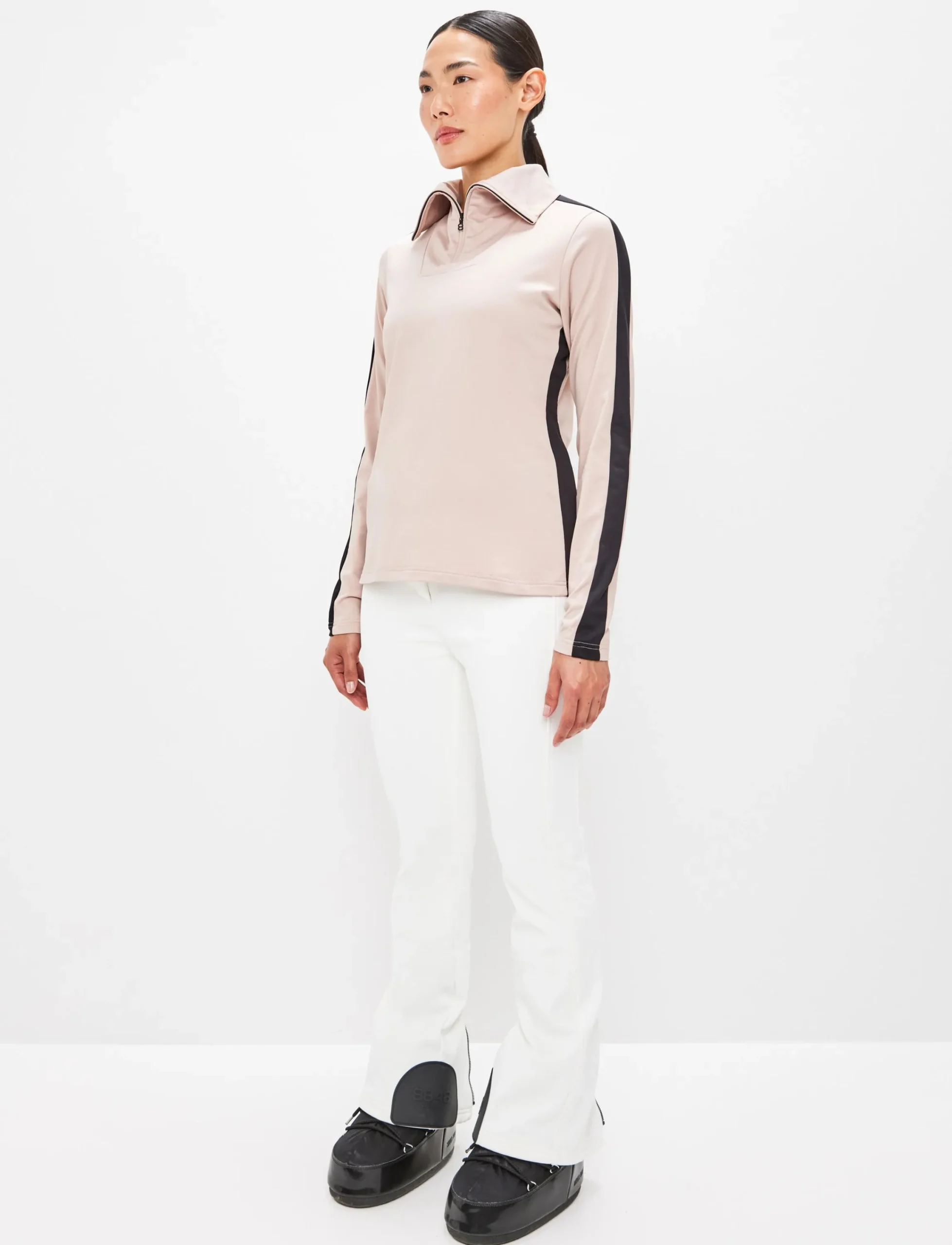 8848 Altitude Klader|Vanessa W 1/2 Zip Sweat - Powder Pink